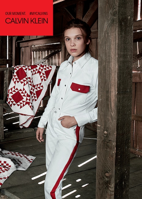 Millie Bobby Brown, Paris Jackson, Calvin Klein